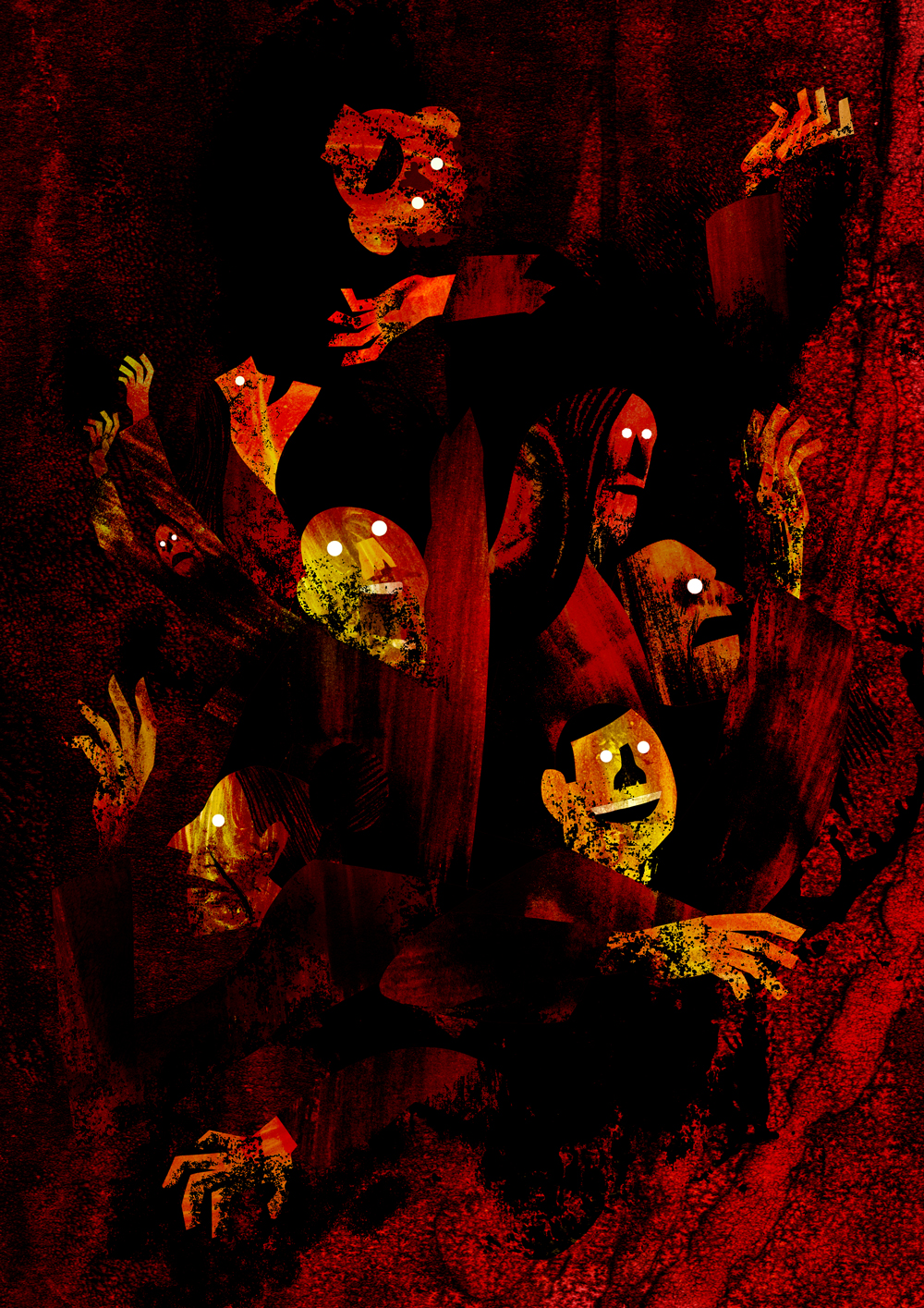 Nuestra parte de noche ilustraciones inspiradas por la novela de Mariana Enriquez