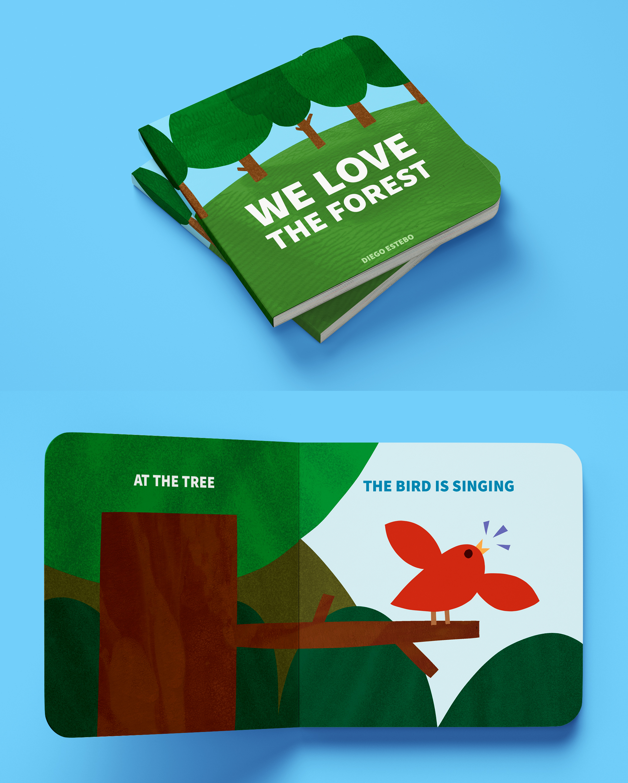 Ilustraciones de colección de board books infantiles