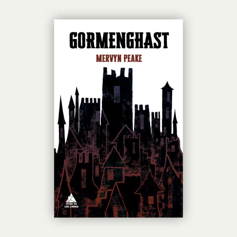 Ilustraciones y diseño de las portadas de la saga de libros Gormenghast de Marvyn Peake