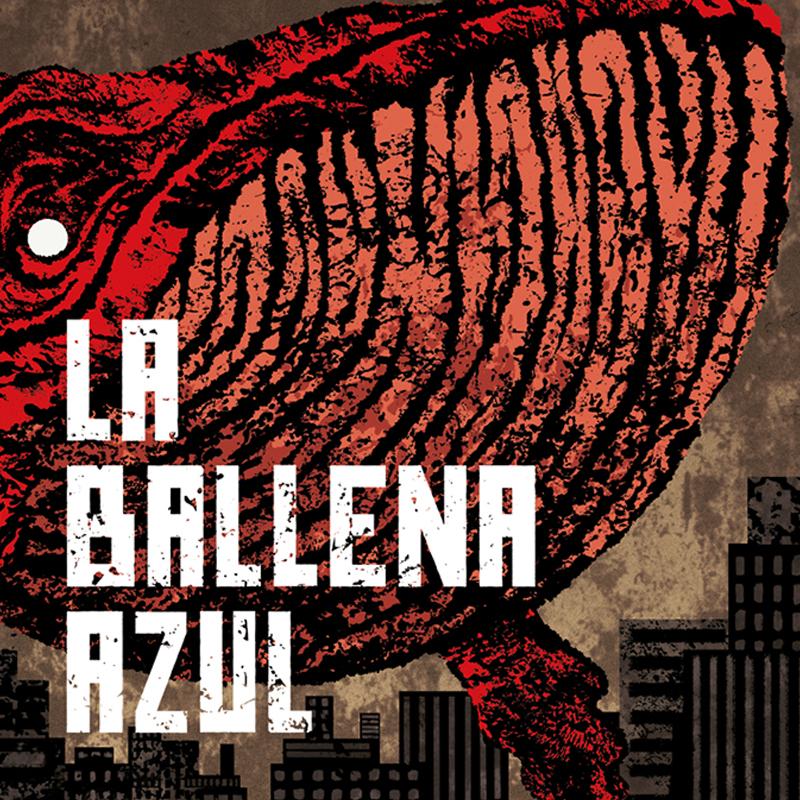 Ilustración de portada La ballena azul novela Raúl Quinto publicado por Jekill and Jyll